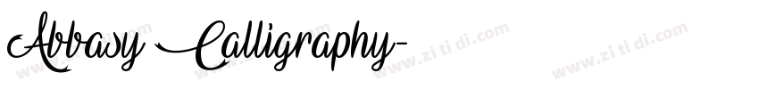 Abbasy Calligraphy字体转换